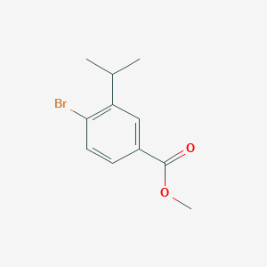 molecular formula C11H13BrO2 B8056743 Methyl 4-bromo-3-isopropylbenzoate 