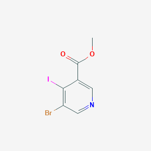 molecular formula C7H5BrINO2 B8056745 Methyl 5-bromo-4-iodonicotinate 