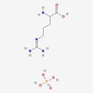 molecular formula C6H17N4O6P B8056788 2-Amino-5-carbamimidamidopentanoic acid; phosphoric acid 