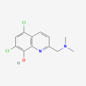 8-Quinolinol, 5,7-dichloro-2-((dimethylamino)methyl)-