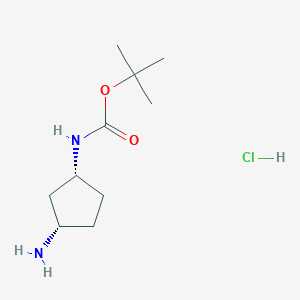 tert-Butyl ((1R,3S)-3-aminocyclopentyl)carbamate hydrochloride