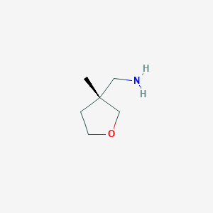 [(3R)-3-methyloxolan-3-yl]methanamine