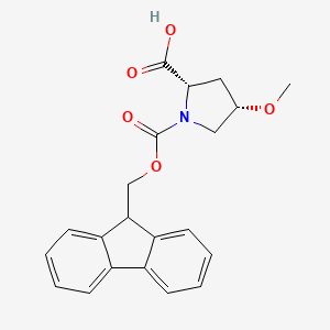 molecular formula C21H21NO5 B8056858 (4S)-1-Fmoc-4-methoxy-L-proline 