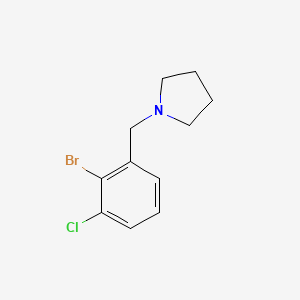 1-(2-Bromo-3-chlorobenzyl)pyrrolidine