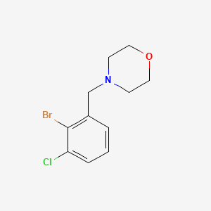 molecular formula C11H13BrClNO B8056877 4-(2-Bromo-3-chlorobenzyl)morpholine 