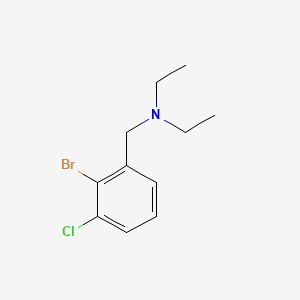 [(2-Bromo-3-chlorophenyl)methyl]diethylamine
