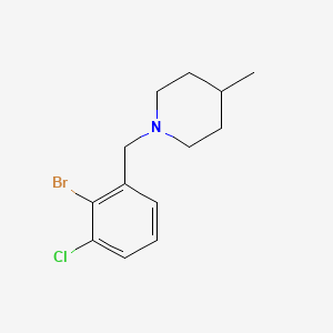 1-(2-Bromo-3-chlorobenzyl)-4-methylpiperidine