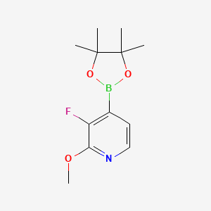 3-Fluoro-2-methoxy-4-(tetramethyl-1,3,2-dioxaborolan-2-yl)pyridine