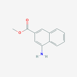 molecular formula C12H11NO2 B8056892 Methyl 4-aminonaphthalene-2-carboxylate 