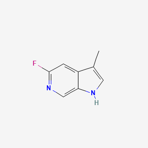 molecular formula C8H7FN2 B8056937 5-fluoro-3-methyl-1H-pyrrolo[2,3-c]pyridine 