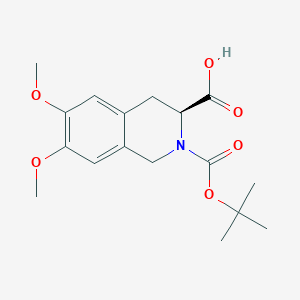 (3S)-2-(tert-butoxycarbonyl)-6,7-dimethoxy-1,2,3,4-tetrahydroisoquinoline-3-carboxylic acid