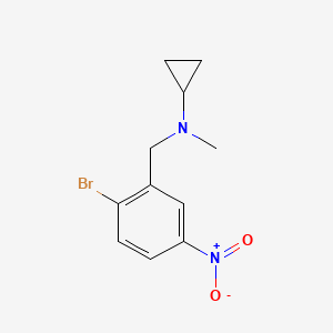 (2-Bromo-5-nitro-benzyl)-cyclopropyl-methyl-amine