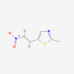 molecular formula C6H6N2O2S B8057027 (E)-2-Methyl-5-(2-nitrovinyl)thiazole 