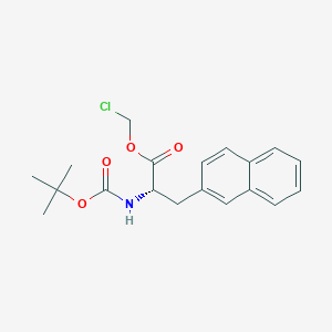 Chloromethyl (2S)-2-{[(tert-butoxy)carbonyl]amino}-3-(naphthalen-2-yl)propanoate