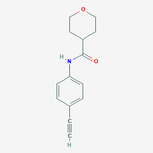 N-(4-Ethynylphenyl)tetrahydro-2H-pyran-4-carboxamide