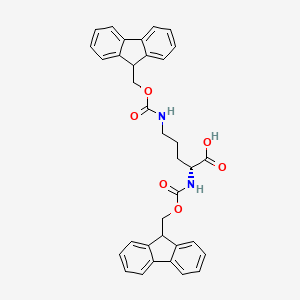 molecular formula C35H32N2O6 B8057076 Fmoc-D-Orn(Fmoc)-OH 