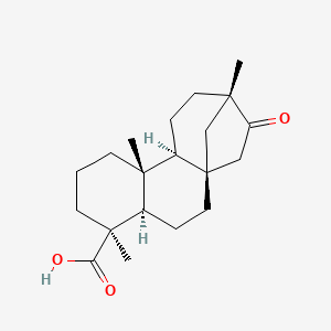molecular formula C20H30O3 B8057091 (1R,4R,5S,9R,10S,13S)-5,9,13-trimethyl-14-oxotetracyclo[11.2.1.01,10.04,9]hexadecane-5-carboxylic acid 