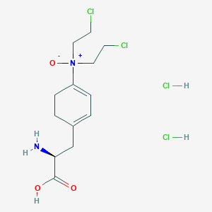 4-[(2S)-2-amino-2-carboxyethyl]-N,N-bis(2-chloroethyl)cyclohexa-1,3-dien-1-amine oxide;dihydrochloride