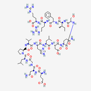 molecular formula C78H125N25O23 B8057130 Englpvhldqsifrr-OH 