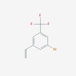 molecular formula C9H6BrF3 B8057177 1-Bromo-3-ethenyl-5-(trifluoromethyl)benzene 