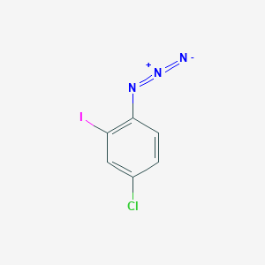 molecular formula C6H3ClIN3 B8057185 1-Azido-4-chloro-2-iodobenzene 