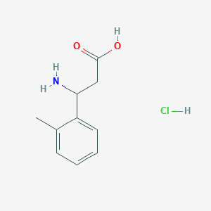 molecular formula C10H14ClNO2 B8057186 3-amino-3-(2-methylphenyl)propanoic Acid Hydrochloride 