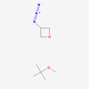 molecular formula C8H17N3O2 B8057197 3-Azidooxetane;2-methoxy-2-methylpropane 