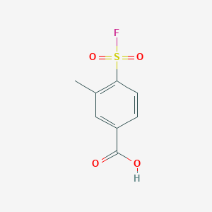 molecular formula C8H7FO4S B8057264 4-(Fluorosulfonyl)-3-methylbenzoic acid CAS No. 33866-06-7