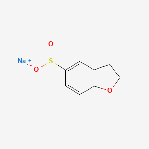 molecular formula C8H7NaO3S B8057287 Sodium 2,3-dihydro-1-benzofuran-5-sulfinate 