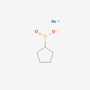 molecular formula C5H9NaO2S B8057291 sodium;cyclopentanesulfinate 