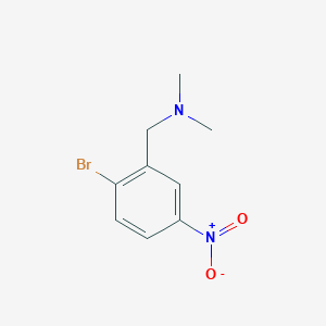 molecular formula C9H11BrN2O2 B8057308 (2-Bromo-5-nitro-benzyl)-dimethyl-amine 