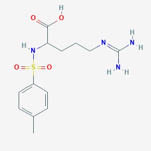 molecular formula C13H20N4O4S B8057311 5-(Diaminomethylideneamino)-2-[(4-methylphenyl)sulfonylamino]pentanoic acid 