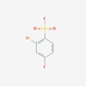 molecular formula C6H3BrF2O2S B8057334 2-Bromo-4-fluorobenzenesulfonylfluoride 