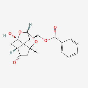 [(1S,3S,6R,8R,10S)-8-hydroxy-3-methyl-5-oxo-2,9-dioxatricyclo[4.3.1.03,8]decan-10-yl]methyl benzoate