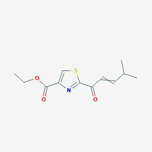 Ethyl 2-(4-methylpent-2-enoyl)-1,3-thiazole-4-carboxylate