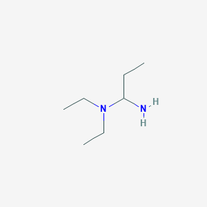 molecular formula C7H18N2 B8057565 1-(Diethylamino)-1-propanamine 