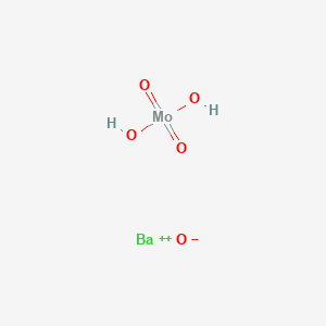 molecular formula BaH2MoO5 B8057599 Barium(2+);dihydroxy(dioxo)molybdenum;oxygen(2-) 