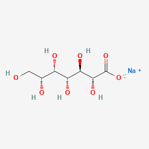 molecular formula C7H13NaO8 B8057609 Sodium (2R,3R,4R,5S,6R)-2,3,4,5,6,7-hexahydroxyheptanoate 