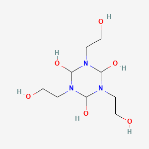 molecular formula C9H21N3O6 B8057638 1,3,5-Tris(2-hydroxyethyl)-1,3,5-triazinane-2,4,6-triol 