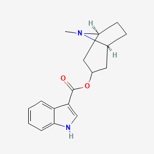 molecular formula C17H20N2O2 B8057656 [(1S,5S)-8-methyl-8-azabicyclo[3.2.1]octan-3-yl] 1H-indole-3-carboxylate 