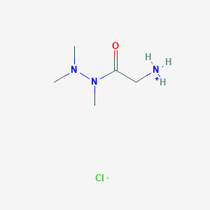 molecular formula C5H14ClN3O B8057677 2-Oxo-2-(1,2,2-trimethylhydrazinyl)ethanaminium chloride 