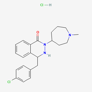 4-[(4-Chlorophenyl)methyl]-2-(1-methylazepan-4-yl)-1,2-dihydrophthalazin-1-one hydrochloride