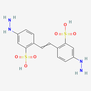 Benzenesulfonic acid, 2,2'-(1,2-ethenediyl)bis[5-hydrazino-
