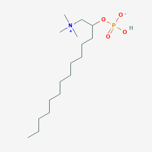 1-(Trimethylammonio)tetradecan-2-yl hydrogen phosphate