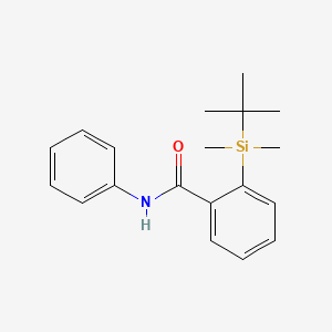 molecular formula C19H25NOSi B8057772 2-(tert-Butyldimethylsilyl)-N-phenylbenzamide 