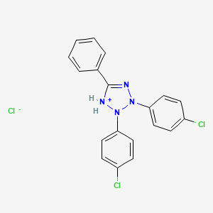 molecular formula C19H15Cl3N4 B8057791 2,3-Bis(4-chlorophenyl)-5-phenyl-2,3-dihydro-1H-tetrazol-1-ium chloride 