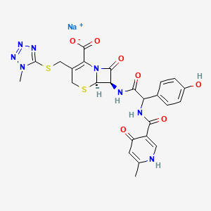 molecular formula C25H23N8NaO7S2 B8057858 CID 53129 
