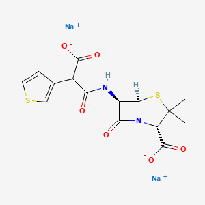 molecular formula C15H14N2Na2O6S2 B8057877 替卡西林二钠盐 