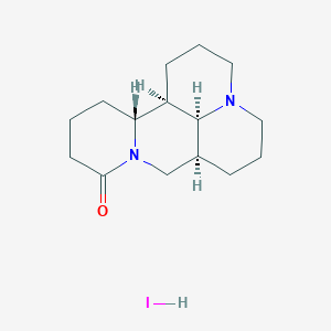 (1R,2R,9S,17S)-7,13-diazatetracyclo[7.7.1.02,7.013,17]heptadecan-6-one;hydroiodide