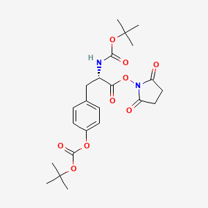 molecular formula C23H30N2O9 B8057886 Boc-酪氨酸(Boc)-OSu 